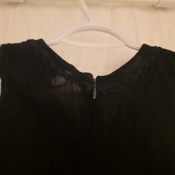 Forever 21 Black Sheer Dress, size Med. - Picture 3 of 6